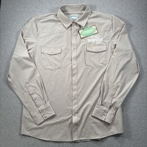 Sendero Provision Co Confluence Tech Shirt Sz XXL‎ Ivory White Long Sleeve